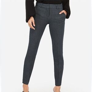 Express Burgundy Tweed A Line Pant